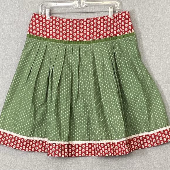 Daller Tracht Dirndl Printed Side Zip Skirt Size 42 Oktoberfest Deutsch German - Picture 2 of 14